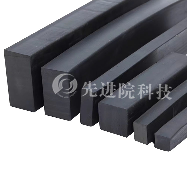 Rectangular solid conductive rubber strip