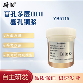 Blind hole multi-layer HDI plug hole copper paste