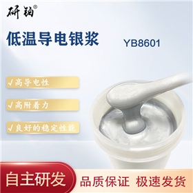 Low temperature conductive silver paste